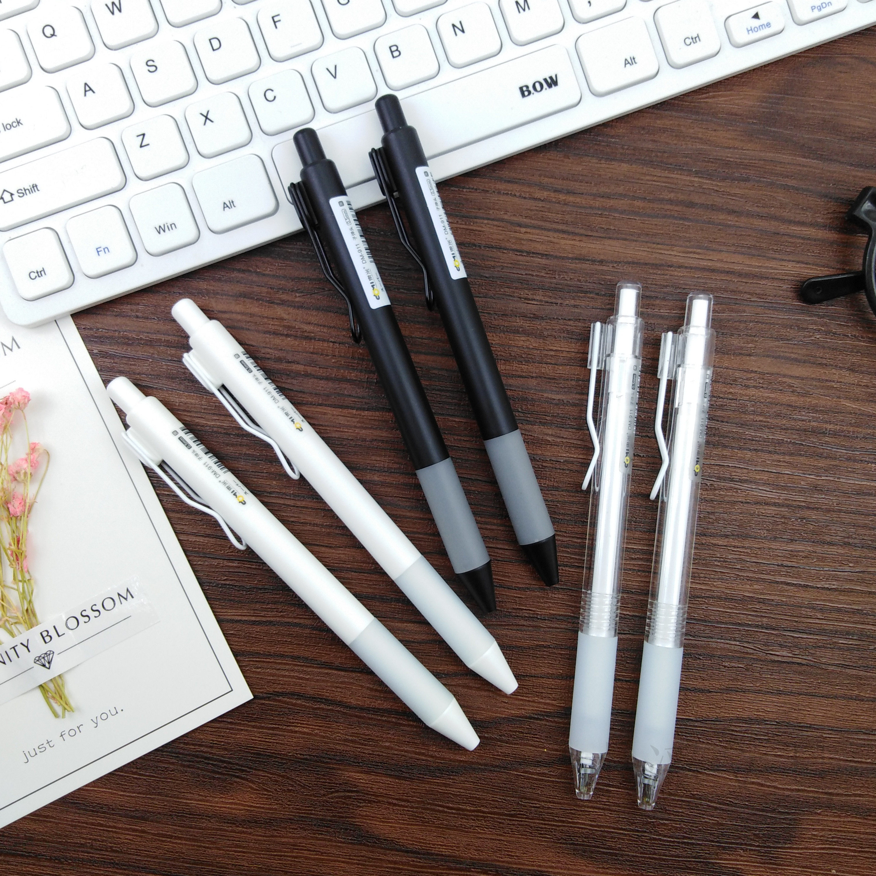 East Rice Seiko Press Action Middle Sex Pen 911 Black Office Sign Pen Student Homework Stationery Prize Pen Warhead