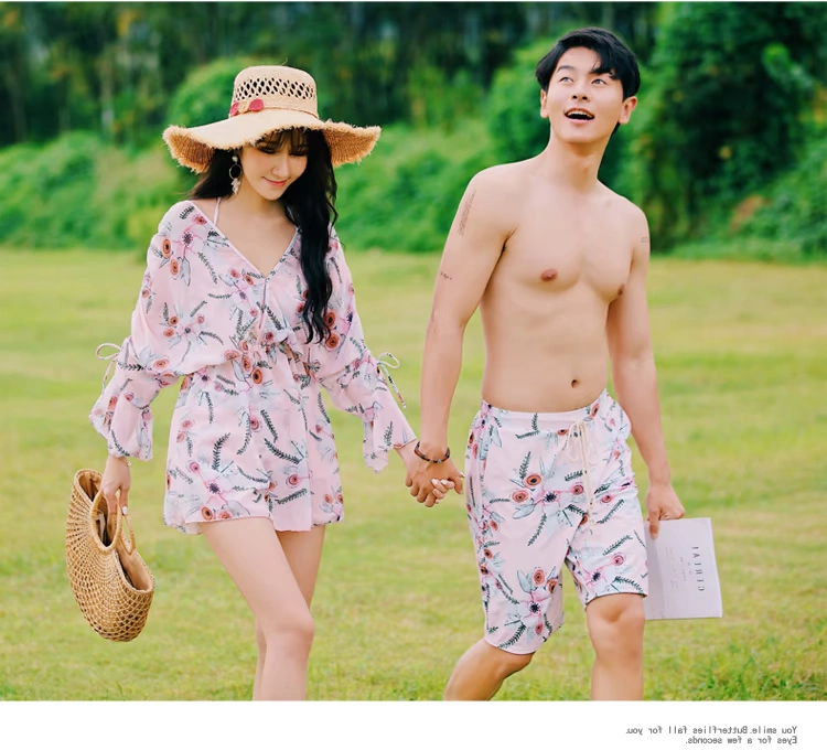 Những người yêu thích áo tắm mặc bikini ba mảnh đi biển che bụng thon gọn bảo thủ mới đi biển nam Hàn Quốc - Vài đồ bơi
