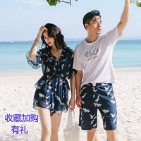 Cặp đôi đồ bơi phù hợp với nữ ba mảnh bảo thủ 2018 mới đi biển bên bờ biển mùa xuân nóng bỏng quần đi biển nam 	đồ đôi gia đình đi biển