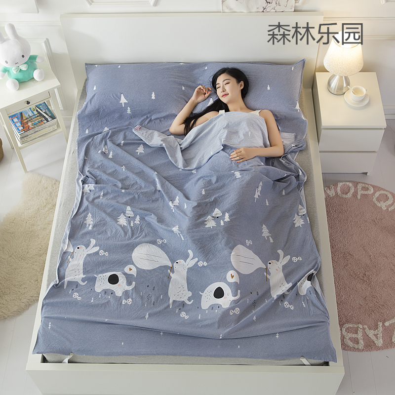 Du lịch bẩn túi ngủ giặt bông ngủ túi lưu trữ di động tấm cô lập du lịch khách sạn khách sạn túi ngủ mở rộng túi ngủ cho bé 2 tuổi