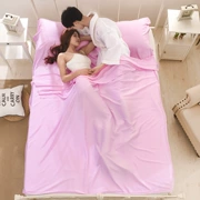 Du lịch bẩn túi ngủ cotton đơn túi ngủ lót đôi du lịch khách sạn khách sạn tấm di động nhẹ và thoáng khí