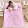 Du lịch bẩn túi ngủ cotton đơn túi ngủ lót đôi du lịch khách sạn khách sạn tấm di động nhẹ và thoáng khí túi ngủ cho trẻ em