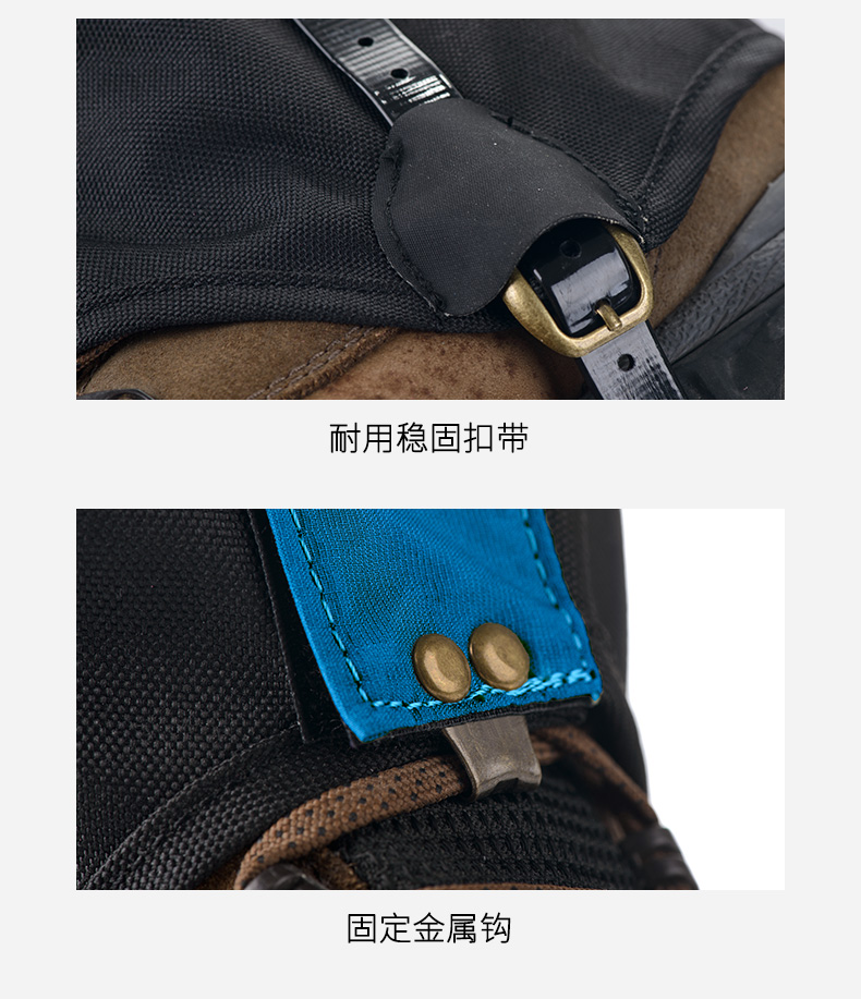 Hoang dã đi bộ đường dài tuyết bìa leo núi ngoài trời tuyết và windproof cát bìa xà cạp bìa giày bìa boots giày không thấm nước bìa ủng cao su