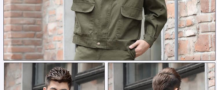 Quần yếm cotton Bộ quần áo dài tay Bộ hàn điện nam Bảo hiểm lao động ngụy trang sửa chữa thợ hàn tự động chống mài mòn quần áo nhà máy đồ pijama