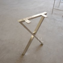 A073 X type I minimalist metal desk foot mooning custom