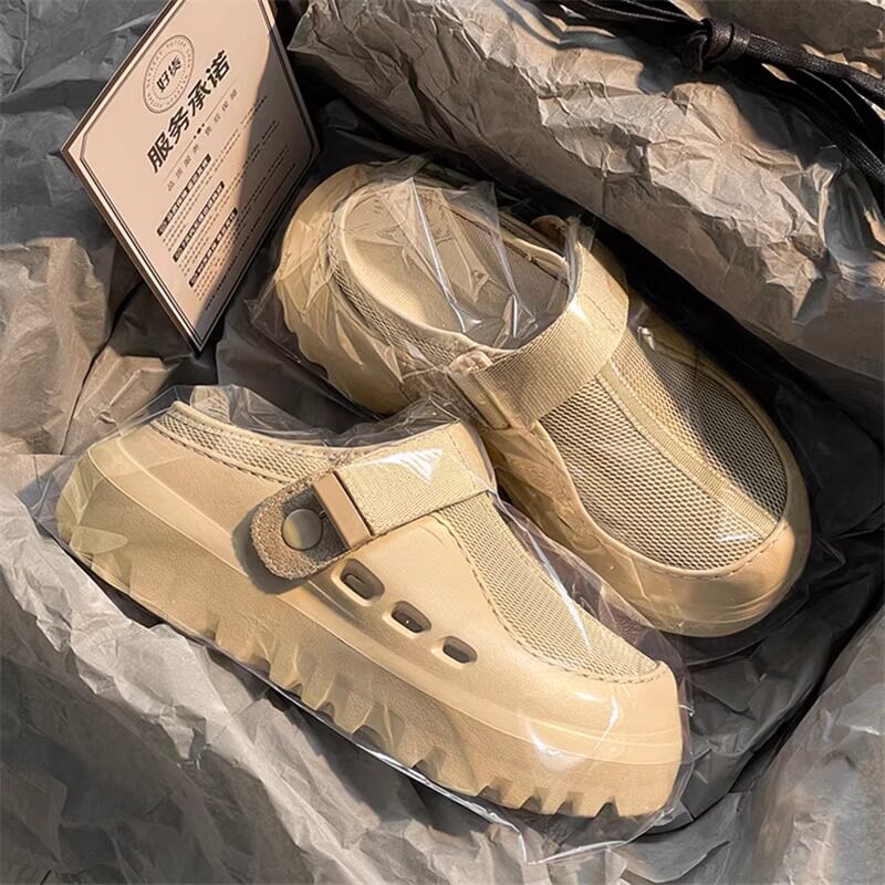 Thick-Soled Tasman Closed-Toe Half-Slippers for Men and Women, 2026 Summer New Outdoor Anti-Odor Mesh Mule Casual Shoes Thick-Soled Tasman Closed-Toe Half-Slippers for Men and Women, 2026 Summer New Outdoor Anti-Odor Mesh Mule Casual Shoes