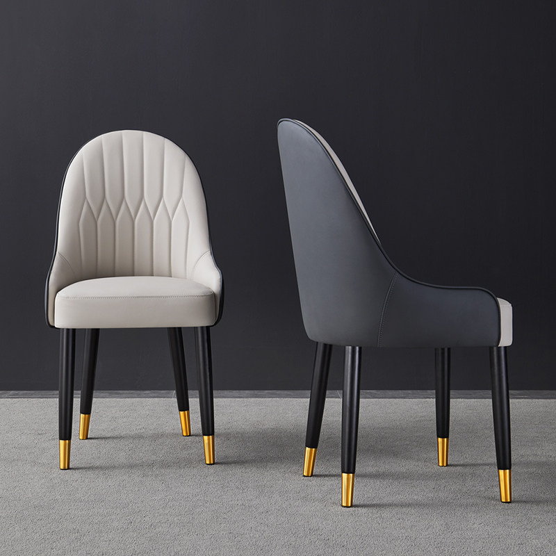 Dining Chair Home Modern Minimalnet Red Hotel Leaning Back Chair Nordic Light Lavish Solid Wood Dining Table And Chairs Creative Dining Room Chair