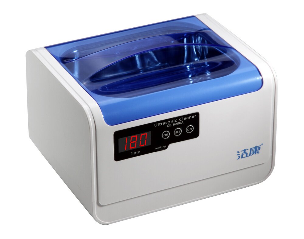 Large capacity and high power Jiekang ultrasonic cleaning machine CE-6200A glasses jewelry watch nozzle cleaner