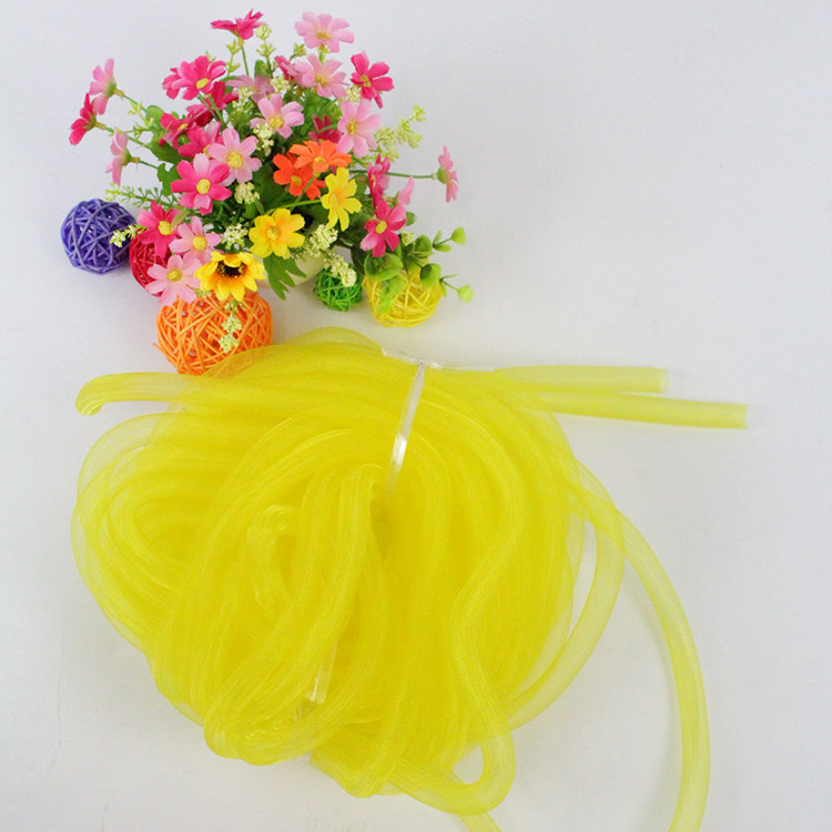 16mm solid color stretch net tube Christmas celebration supplies popular clothing decoration headdress accessories
