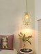French-Style Light Luxury Bedside Chandelier, Black High-End American Retro Crystal Lamp, Bedroom Study Background Wall Small Chandelier