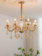 French Crystal Chandelier Living Room Lamp 2026 New Style Creative Personalized Art Bedroom Lamp Retro Dining Table Bar Lamp