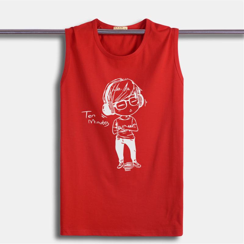 Mùa hè nam vest bông nam lỏng lẻo kích thước lớn không tay t-shirt thể thao bóng rổ thủy triều của nam giới rộng vai mồ hôi vest nam