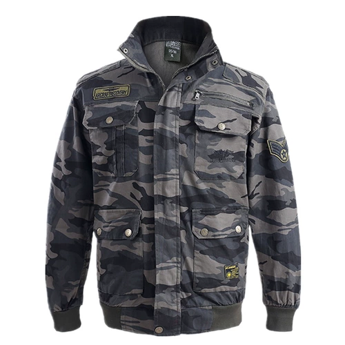 Осенний хлопковый эластичный камуфляжный износостойкий комбинезон, защита от ожогов