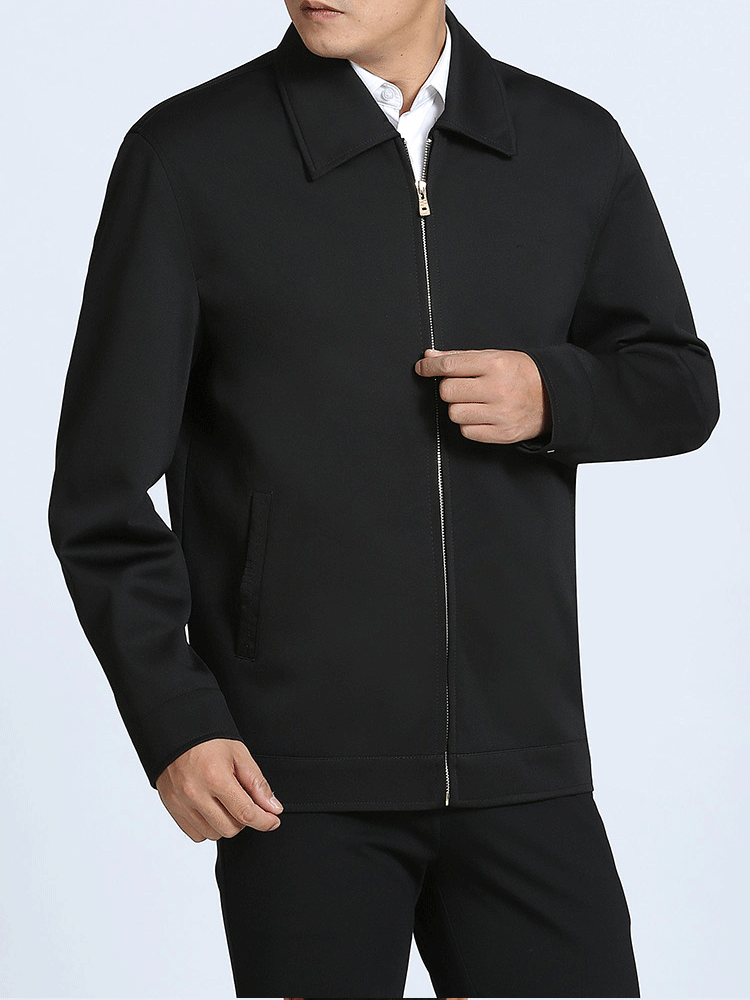 Mùa xuân 2017 cỡ lớn áo khoác giản dị nam áo khoác mỏng áo khoác trung niên áo khoác lửng cha mặc bomber nam