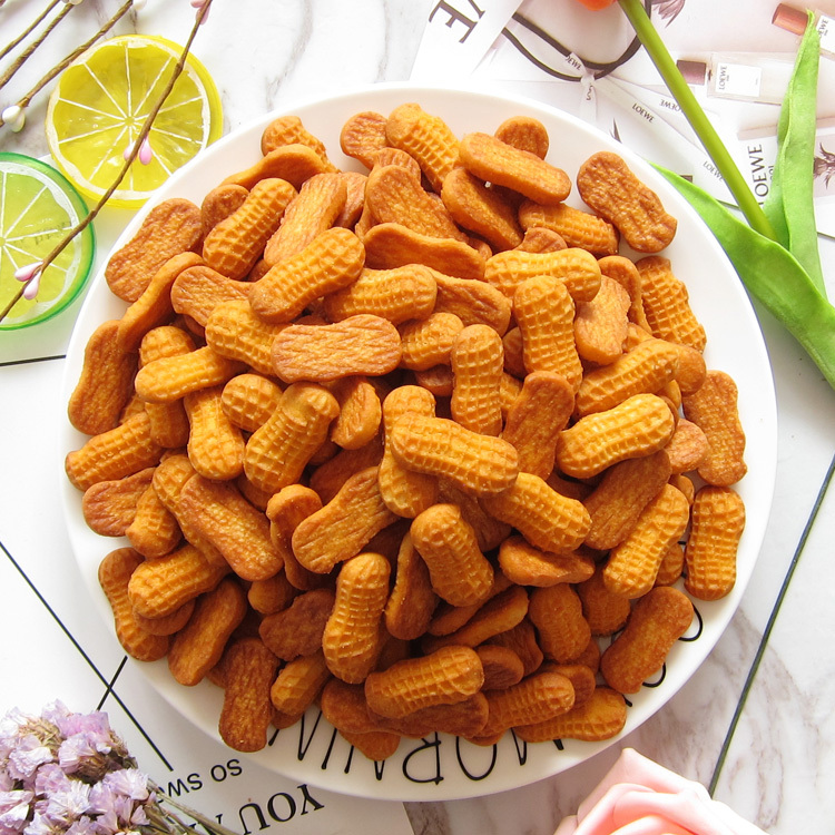 Fuqi Little Peanut Milk Flavor Cookies, Milk Flavor Children's Biscuits, Pastries, Snacks, 5kg Whole Box