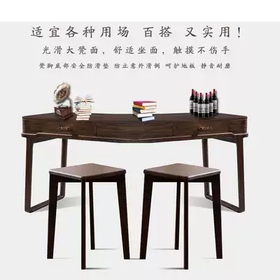 Household solid wood dining stool fast food restaurant stool solid wood small stool living room can be stacked can be stacked simple new Chinese wooden stool