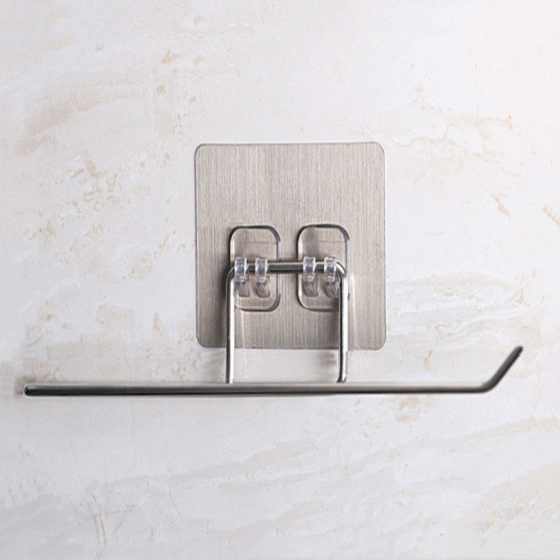 European stainless steel kitchen tissue hanging towel shelf pastry wind punch toilet roll hanging