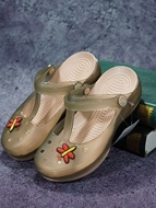 34 Size Nhỏ Baotou Croc Giày Nữ Tăng Chiều Cao Mùa Hè Dép Chống Trơn Trượt Đi Biển Đi Biển Đế Mềm Dép Bệnh Viện Y Tá giày dép quai hậu nam đế cao