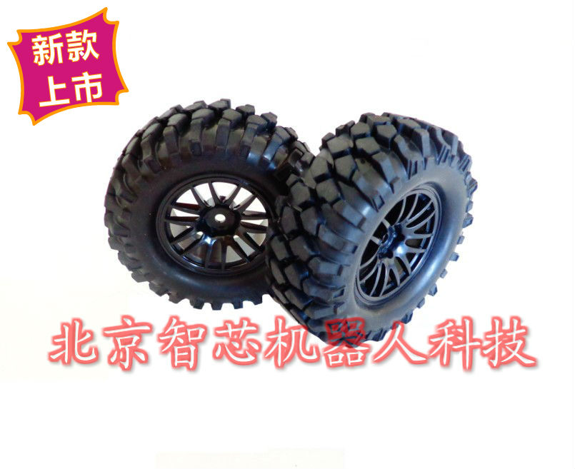 新品 96mm 1:10 大脚轮胎 大脚轮子 智能小车底盘车模机器人配件
