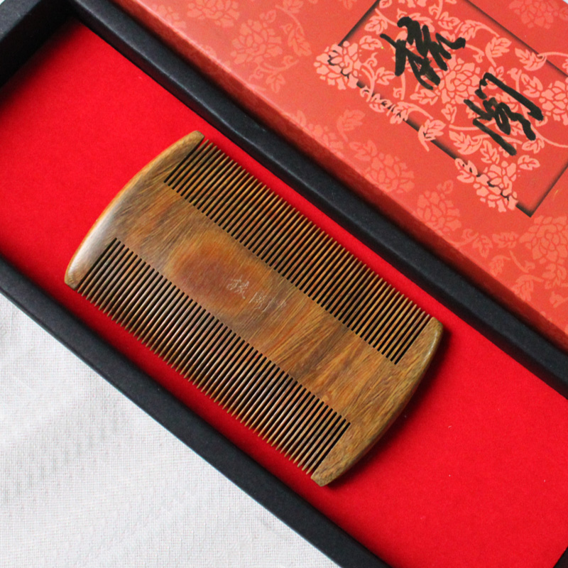 Natural sandalwood grate comb Grate Baby Comb Children small dense teeth girls Home lice comb Encrypted Teeth Scraped Dandruff