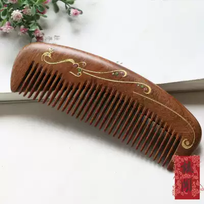 Combing natural chicken wing wood comb middle tooth straight hair curly hair Universal round tooth baby massage comb Teacher's Day gift