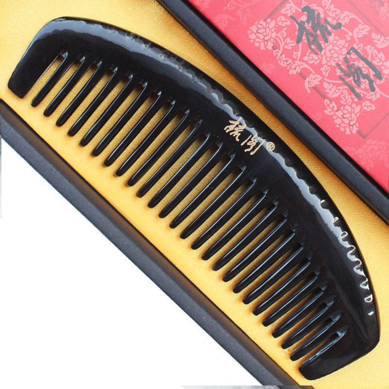 Combs manual home natural black buffalo horn comb H010 old materials to make no more black bright