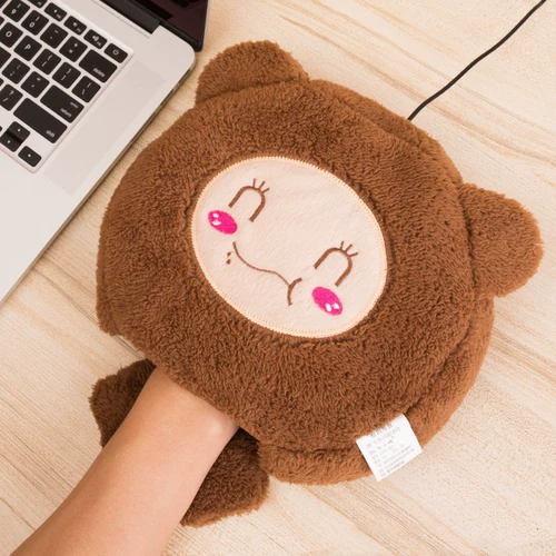 Добавить мышиную накладку USB теплые перчатки зимние общежития электрическое отопление плюшевые настольные компьютеры Используйте игру с нагрев