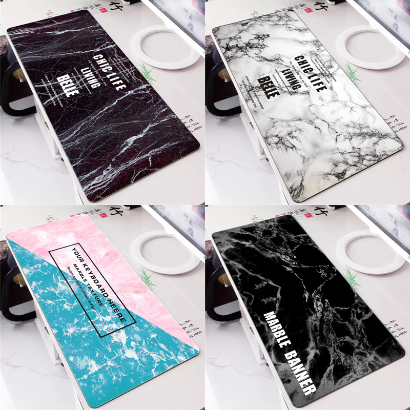 Marble office desk mat mouse mat oversized wrist guard thickened notebook computer keyboard mat