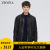 ZIOZIA Fall New Trim thời trang Casual Hàn Quốc phiên bản Black Leather Jacket nam Tide JZZ3LJ1502 