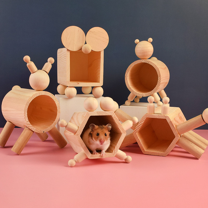 Hayware mice squirrel cartoon pine nest small pet flower and mouse gourmet bear pure wood inhibition trophic dendria can sterilize