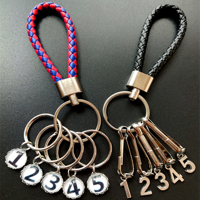 Leather Cord Number Tag Keychain for Landlord Keys, Men's and Women's Car Key Organizer, Hotel Room Number Leather Cord Number Tag Keychain for Landlord Keys, Men's and Women's Car Key Organizer, Hotel Room Number