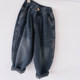 Xiaojie's boys' jeans and children's pants 2023 new autumn baby casual pants boys are trendy