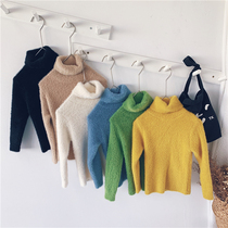Xiaojie childrens clothing Childrens high-neck base shirt Boys long-sleeved sweater inside the tide child 2019 new autumn and winter