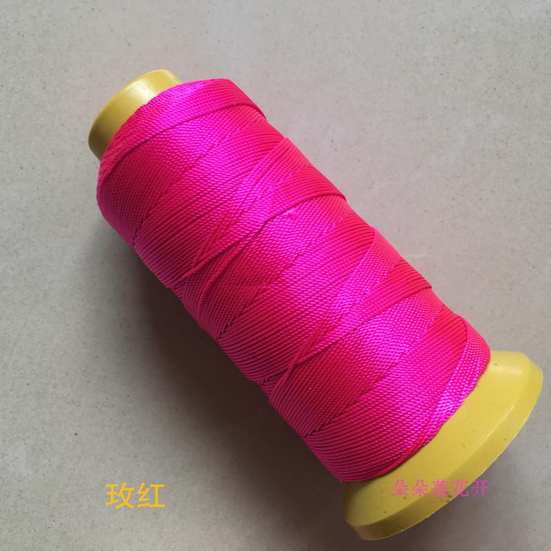 Vàng ba con cá 12 sợi vòng cổ vòng chân dây chuyền vòng đeo tay dây chuyền màu đỏ DIY phụ kiện thủ công bện dây 0,8mm dây đỏ - Vòng chân phụ kiện thời trang nữ