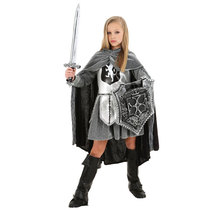 COS Halloween Childrens Day stage performance costume children Renaissance female knight swordsman play costume