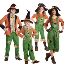 Halloween Childrens Day The Wizard of Oz Stage Play Adult Children Men and Women Scarecrow Costume