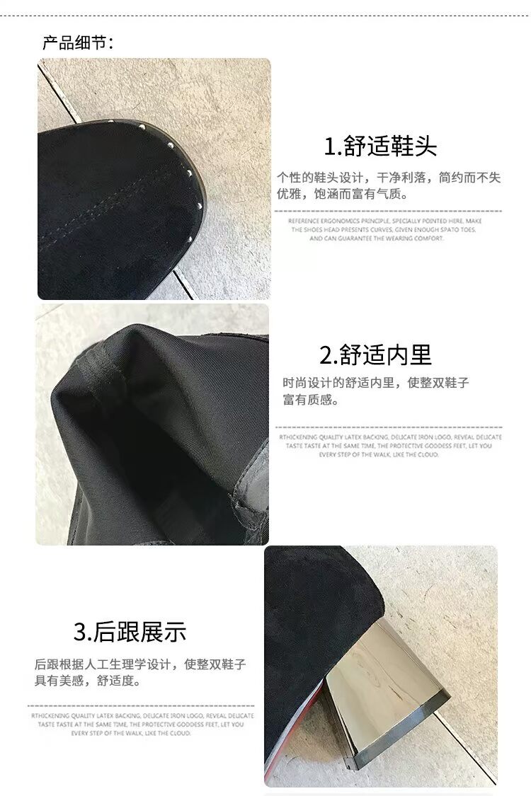 Booties nữ mùa xuân và mùa thu đơn 2018 phiên bản mới của Hàn Quốc dày với giày bốt Martin mùa thu và mùa đông cao gót ngắn giày boot nữ cổ cao