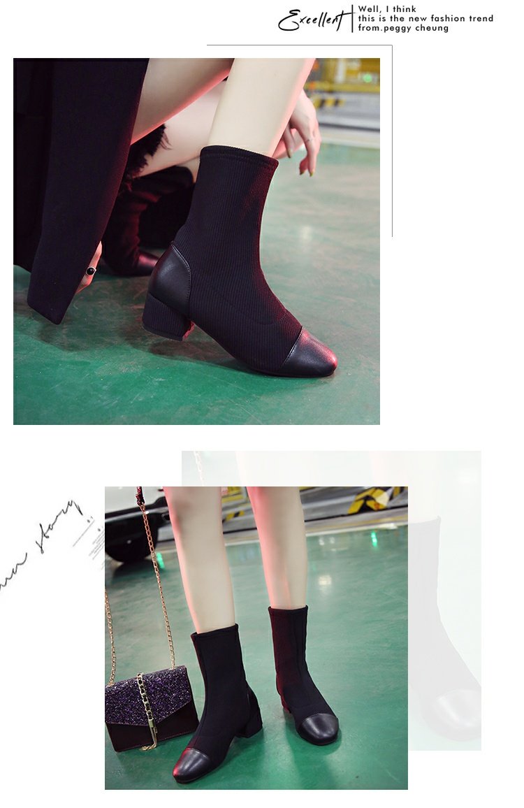 Giày bốt cao cổ Martin boot nữ 2018 mùa thu mới Anh gió hoang dã dày với đôi bốt ngắn nữ đơn boot trắng cổ ngắn