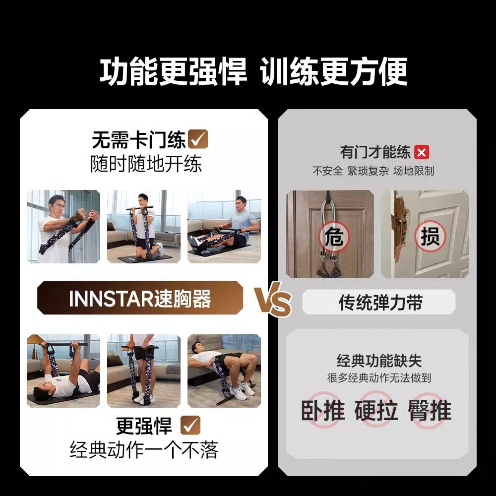 拉力绳弹力带：💪居家健身神器，男女通吃！练背扩胸，轻松拥有完美身材！🔥-拉力绳-淘宝好物网