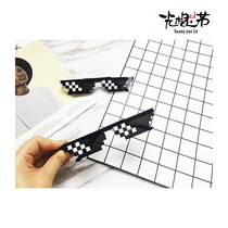 Light Stick Festival Mosaic Glasses Secondary Meta-Forced Pixel Sunglasses My World Sunglasses Personality Bar Props