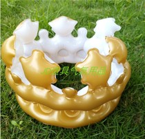 Childrens headwear dress Toy Inflatable King Crown Crown Hat Birthday Balls Annual Meeting Decorations Props PVC