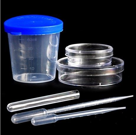 Fish Tank Water Quality Testing Tool Transparent Acrylic Quantity Cup Shrimp Basin Feeding Basin Tube Plastic Dropper Instrument Suit