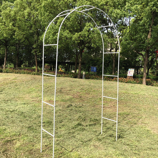 Clematis rose arched arched flower stand ປີນ pergola ປີນຕົ້ນໄມ້ສີຂຽວ ວົງເລັບ pole grape rack ເດີ່ນນອກ