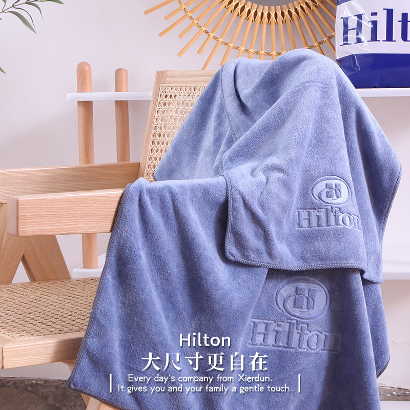 Hilton-Style High-End Nanofiber Bath Towels for Men and Women, Absorbent, Quick-Drying, Large Size, Non-Fading, Non-Shedding Hilton-Style High-End Nanofiber Bath Towels for Men and Women, Absorbent, Quick-Drying, Large Size, Non-Fading, Non-Shedding