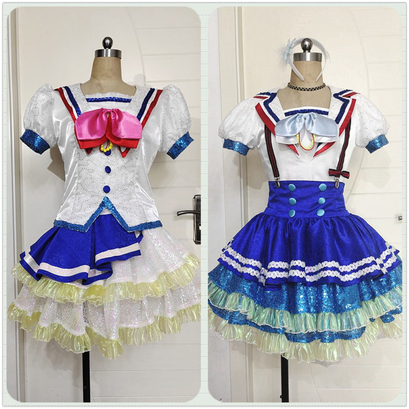 Lovelive Sunshine Water Group Singles Cyan Sky Jumping Heart Singing Costume Cosplay Costume
