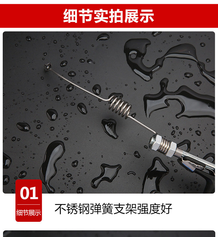 Ice удочкой 新款弹簧竿自动钓鱼竿船钓筏钓桥钓杆带地插全金属海竿冰钓竿套装