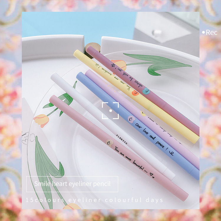 FLORTTE Hualuolia glue pen than the heart series does not smudge flower Luolia lying silkworm pen color eyeliner glue pen