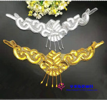 Dance Items Folk Dance Lace Stage Dance Headwear Bright Pieces Handmade Beads handmade sequin sequin