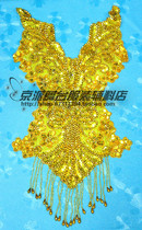 Dance Supplies Stage Accessories Handmade Pearl Chips Flowers Sequin Flowers Big Chest Flowers