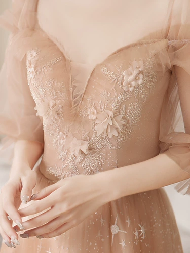 Розовое платье подружки невесты Sisterhood напрокат. Платье для хора для сольного выступления. Женское длинное платье. Прокат HE.